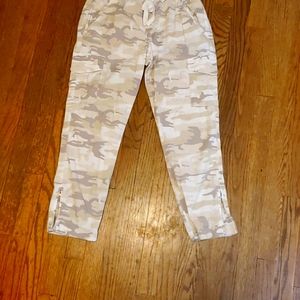 Sanctuary white camo cargo pants